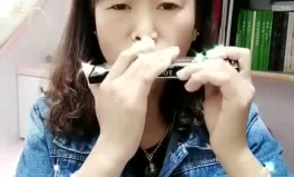 小姐姐 口琴,小姐姐演绎的动人旋律